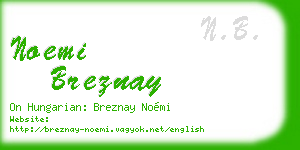 noemi breznay business card